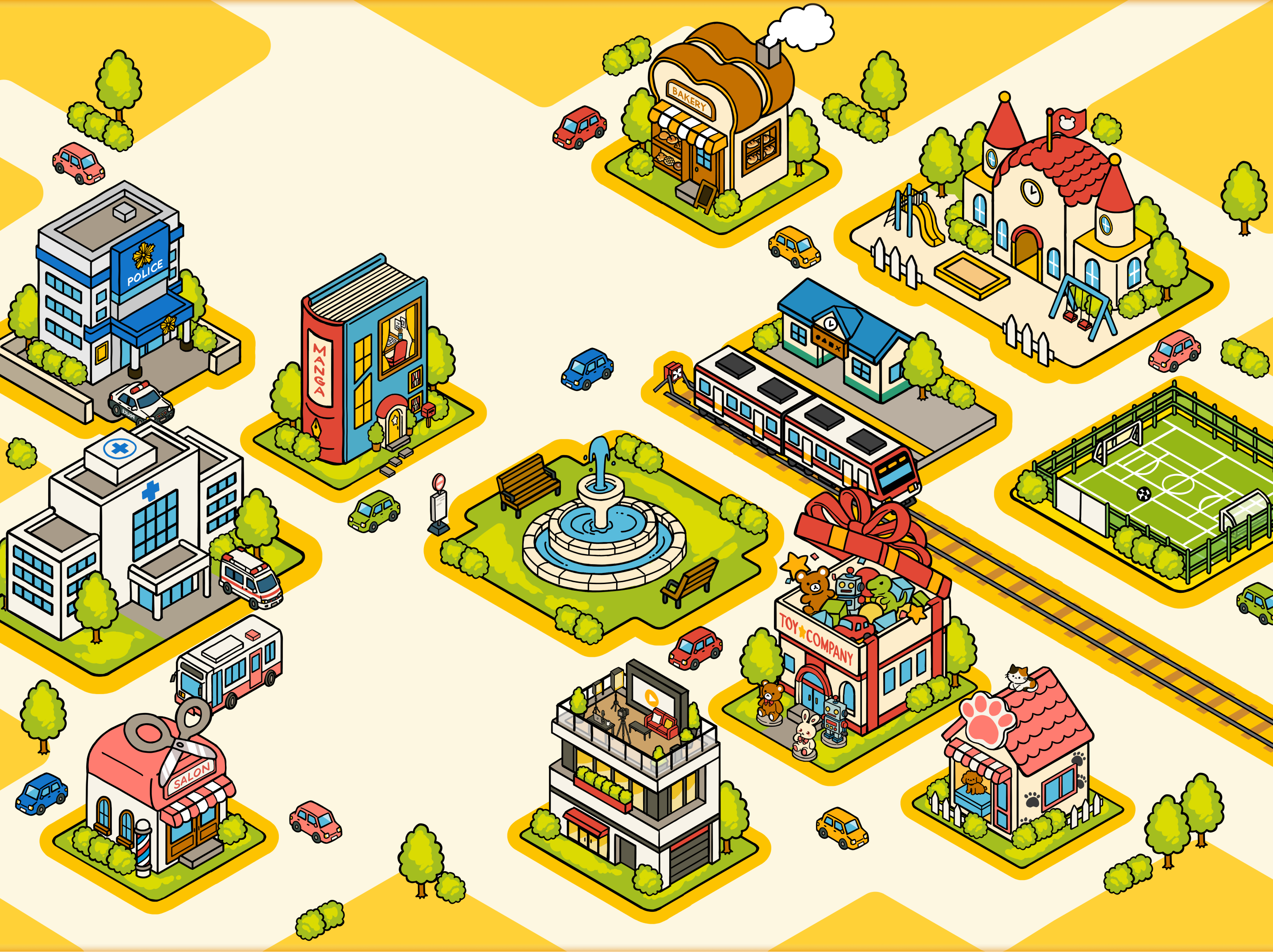 おしごとヒーロー図鑑マップ